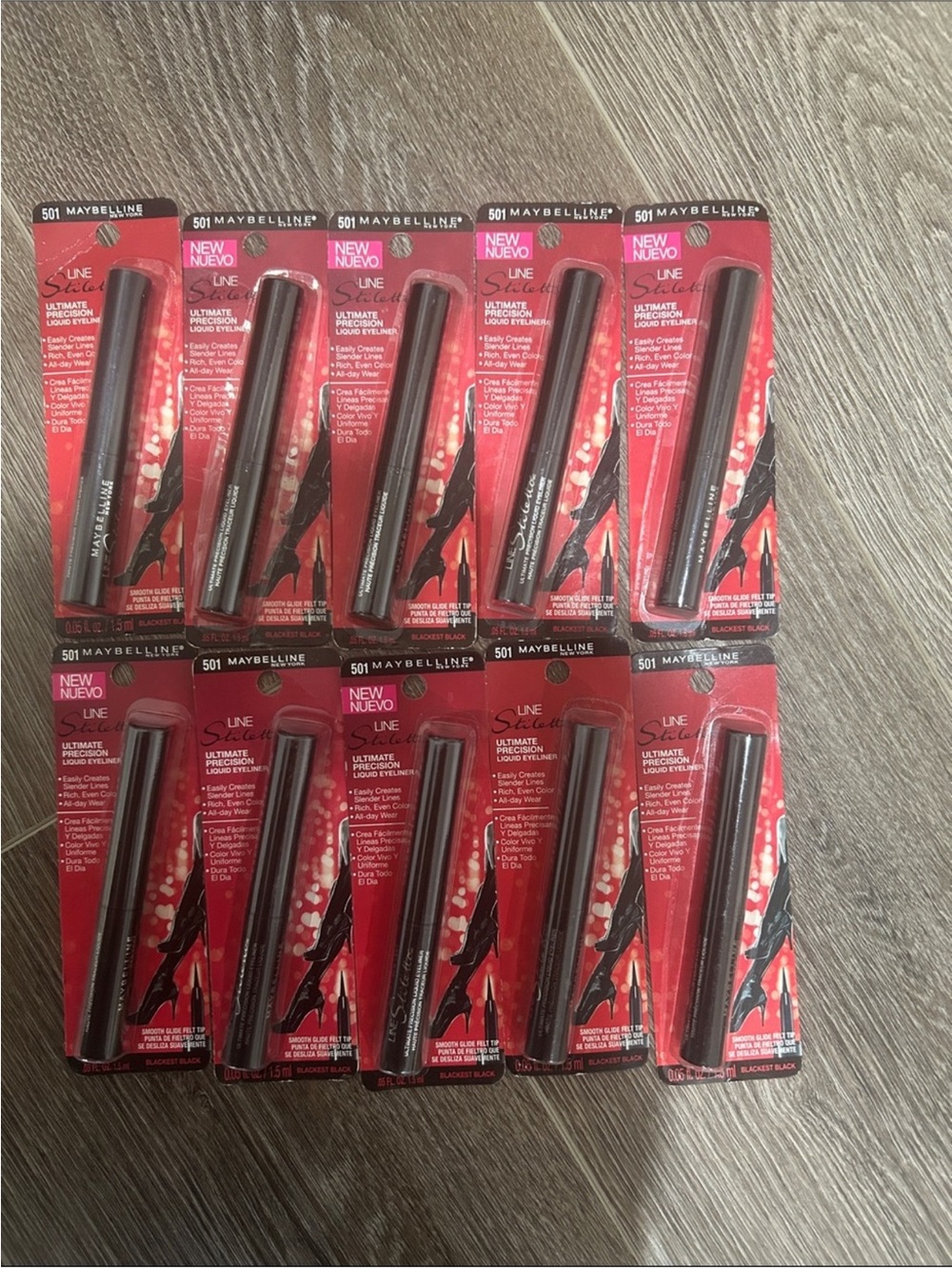 10 X Maybelline Line Stiletto Liquid Eyeliner - Black 🌸 Firm price 🌸
